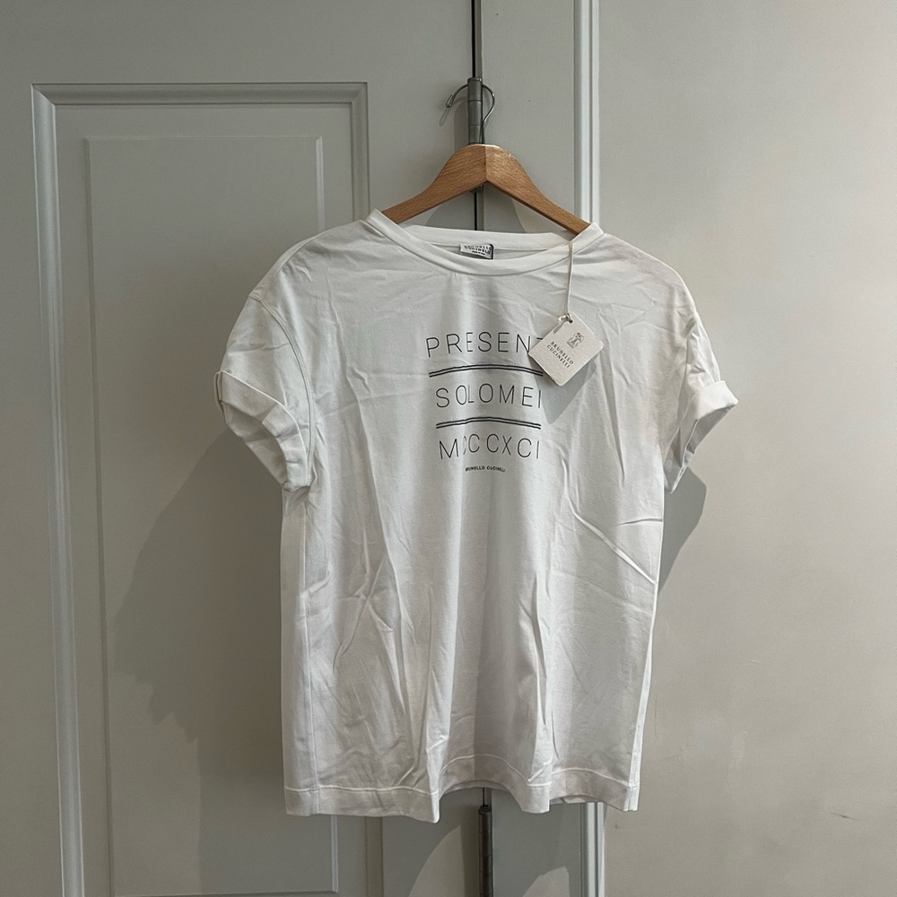 Brunello Cucinello white tee - never worn!